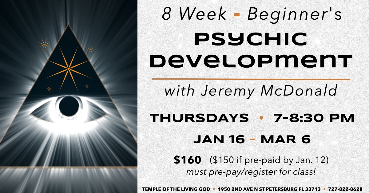BEGINNERS Psychic Development Class