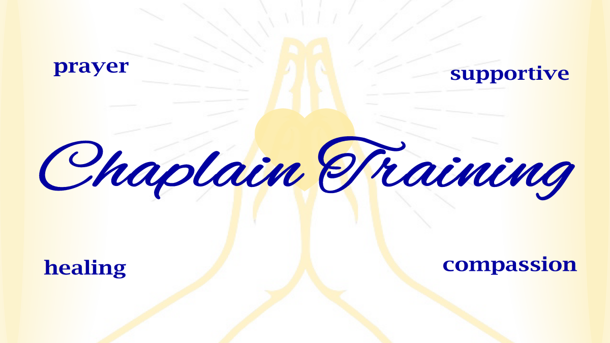 Chaplain train banner
