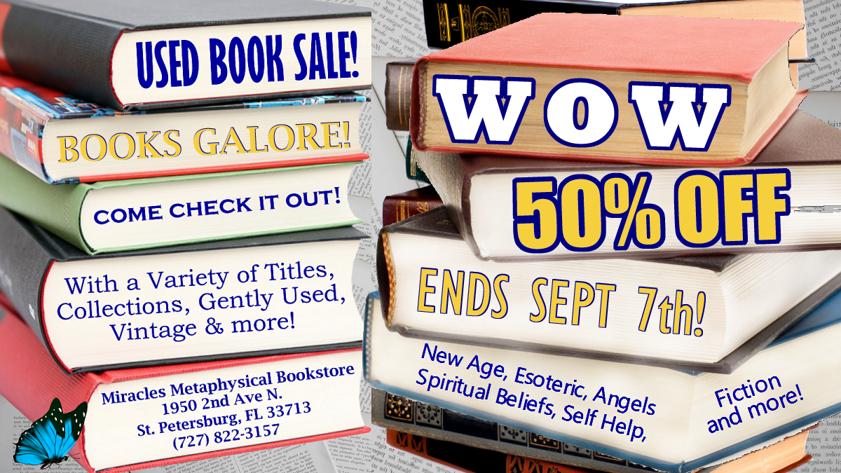 Last day for 50% OFF – USED BOOK SALE!