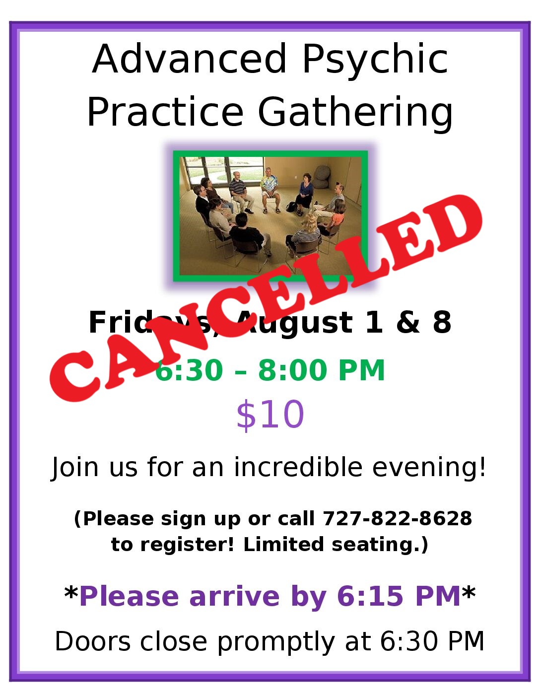 Advanced psychic practice gathering ad for july august 2025 bulletin pdf