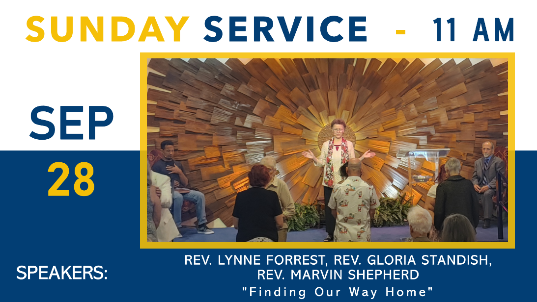 Sunday Service ~ 65th Anniversary Speaker Panel “Finding Our Way Home”