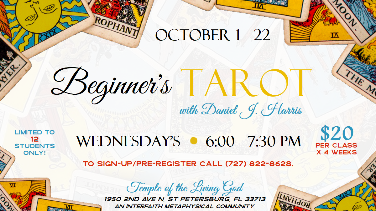 Beginners Tarot with Daniel ~ 4 week class