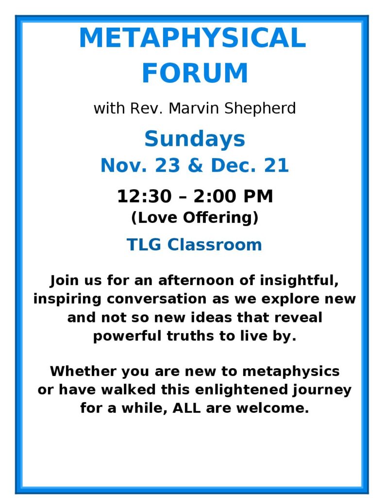 Meta forum nov